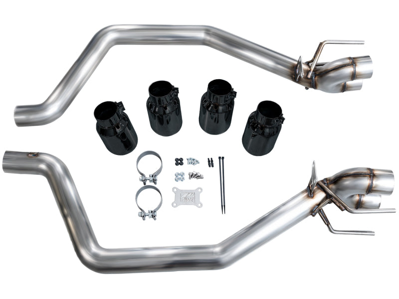 AWE Tuning C6 Chevrolet Corvette Z06/ZR1 Track Edition Axle-Back Exhaust w/ Diamond Black Tips - 3020-43606