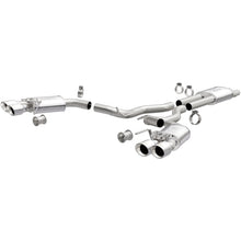 Load image into Gallery viewer, MagnaFlow SYS Cat-Back 2018 Ford Mustang GT 5.0L Street Dual Exit Polished 4in Tips - 19370