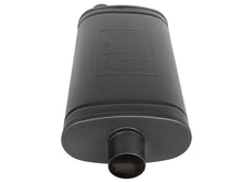 Load image into Gallery viewer, aFe MACH Force-Xp 409 SS Muffler w/ Black Finish 3in Center/Offset 22in L x 11in x 5in - Oval Body - 49M00016-B