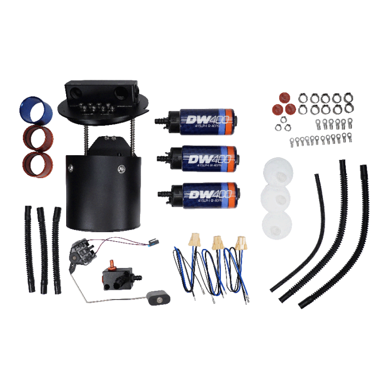 DeatschWerks X3 Series Fuel Pump Module w/ Triple DW400 Fuel Pumps for 2011-2024 Ford Mustang - 9-401-7032