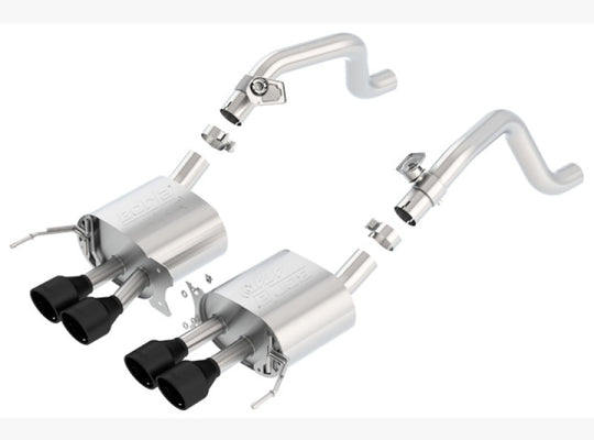 Borla 14-17 C7 Corvette Stingray Axle-Back ATAK Exhaust 2.75in to Muffler Dual 2.0in Out 4.25in Tip - 11863CB