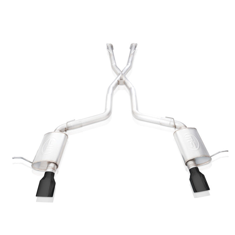 Stainless Works 18-19 Dodge Durango 6.4L Redline Catback Exhaust w/ Black Tips - DUR18CBR-B