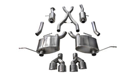 Corsa 2014-2021 Jeep Grand Cherokee 3.6L V6 Polished Sport Cat-Back Exhaust - 14984