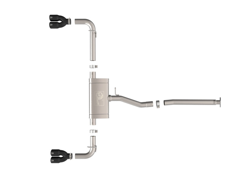aFe 22-25 Lexus NX250 2.5L SS-304 Cat-Back Exhaust w/ Black Tips - 49-36084-B