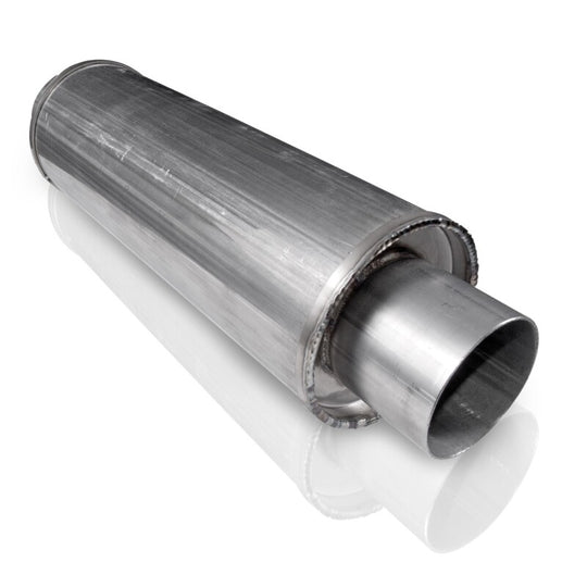 Stainless Works 2.5in VINTAGE ROUND MUFFLER - VR2525