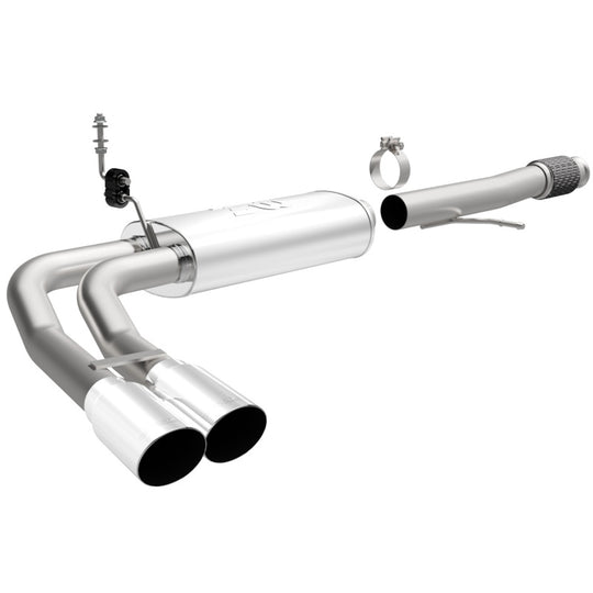 Magnaflow 14 Chev Silverado V8 5.3L CC/EC Dual Same Side Before P/S Tire Exit SS Cat Back Perf Exh - 15270