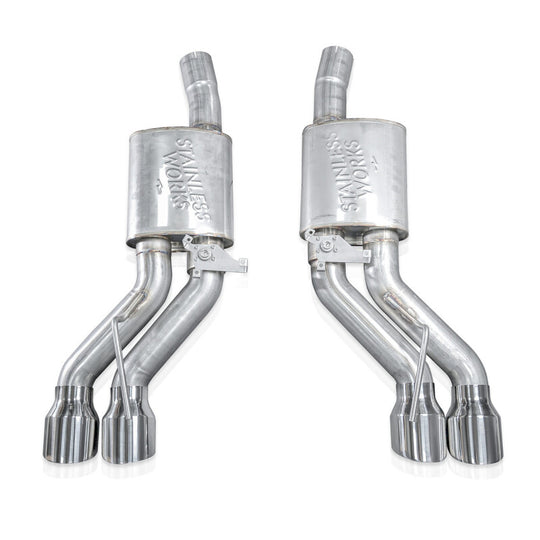 Stainless Works 22-25 Cadillac CT5-V Blackwing Axle Back Exhaust - Polished Tips - CT5V22AB
