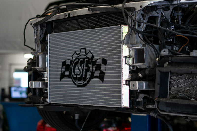 CSF 2015+ Mercedes Benz C63 AMG (W205) Front Mount Heat Exchanger w/Rock Guard - 8088