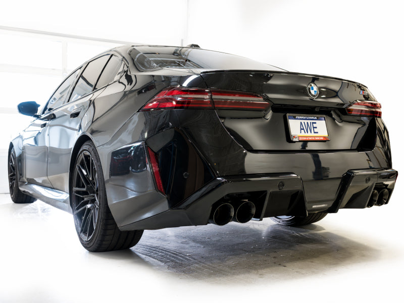 AWE Tuning BMW G90/G99 M5 Track Edition Cat-Back Exhaust - Diamond Black Tips - 3020-43790