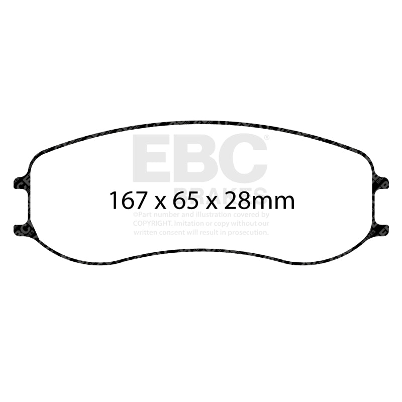EBC Racing Porsche 718 Cayman GT4 Clubsport (PFC Brakes) SR-21 Sintered Race Front Brake Pads - DP8081.22SR21