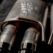 Load image into Gallery viewer, Stainless Works 18-21 Mustang GT Axle Back Redline Exhaust - Black Tips - M18ABRB