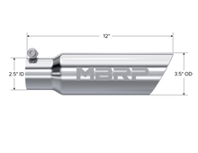 Load image into Gallery viewer, MBRP Universal Tip 3in O.D. Dual Wall Angled 2 inlet 12 length - T5106