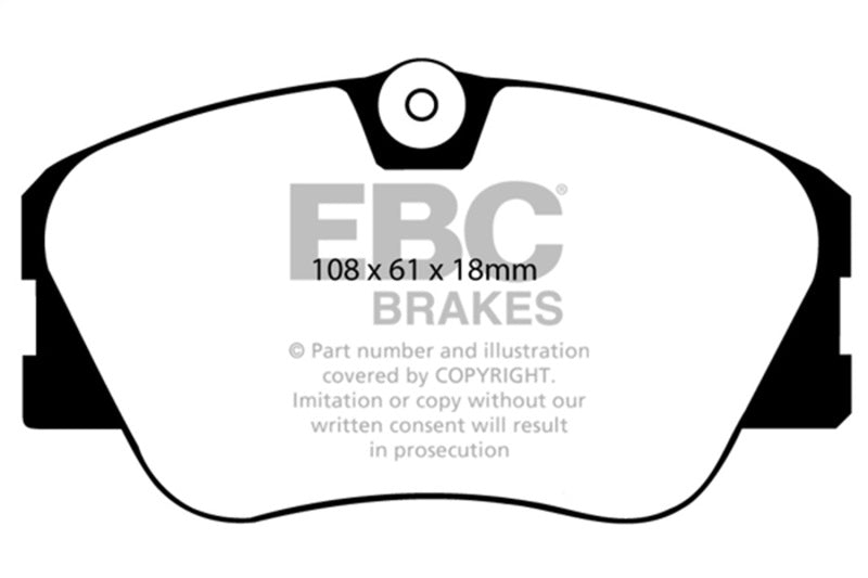 EBC 86-93 Mercedes-Benz 190/190E 2.3 16v Greenstuff Front Brake Pads - DP2577