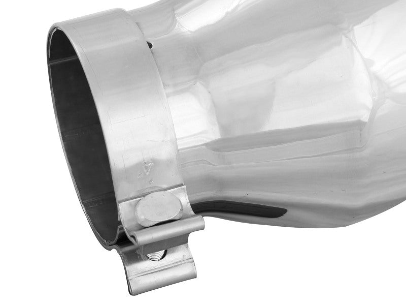 aFe MACH Force-Xp Universal Exhaust Tip 4 IN Inlet x 6 IN Outlet x 9 IN L - 49T40604-P09