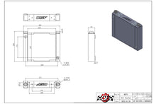 Load image into Gallery viewer, CSF Universal Large Single-Pass Oil Cooler - M22 x 1.5 - 12in L x 9.33in H x 2.16in W - 8371