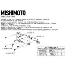Load image into Gallery viewer, Mishimoto 2021+ Ford Bronco Plastic Bumper License Plate Relocation - MMLP-BR-21S