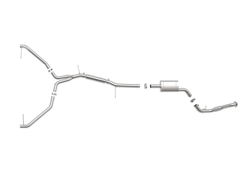aFe 20-21 Audi A4 L4-2.0L (t) MACH Force-Xp 3in to 2-1/2in Stainless Steel Cat-Back Exhaust System - 49-36446