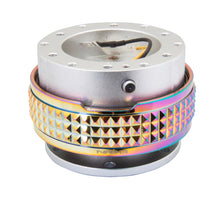 Load image into Gallery viewer, NRG Quick Release Kit - Pyramid Edition - Silver Body / Neochrome Pyramid Ring - SRK-210SL/MC
