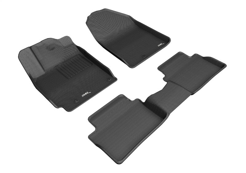 3D MAXpider 19-21 Hyundai Veloster Kagu Black Full Set - L1HY08901509