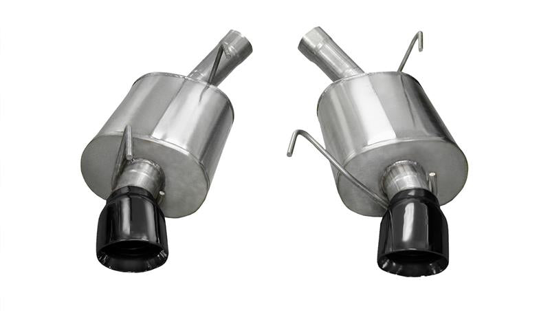 Corsa 2005-2010 Ford Mustang Shelby GT500 5.4L V8 Black Sport Axle-Back Exhaust - 14311BLK