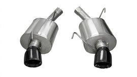 Corsa 2005-2010 Ford Mustang Shelby GT500 5.4L V8 Black Sport Axle-Back Exhaust - 14311BLK