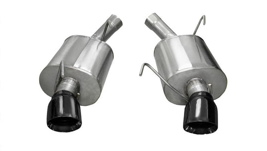 Corsa 2005-2010 Ford Mustang Shelby GT500 5.4L V8 Black Sport Axle-Back Exhaust - 14311BLK