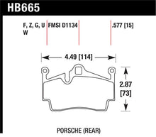 Load image into Gallery viewer, Hawk 05-16 Porsche Boxster / 07-14 Porsche Cayman DTC-70 Race Rear Brake Pads - HB665U.577