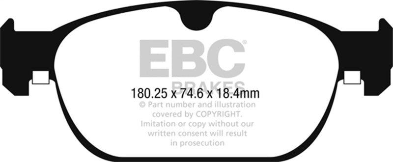 EBC 2015+ Volvo XC90 Ultimax2 Front Brake Pads - UD1865