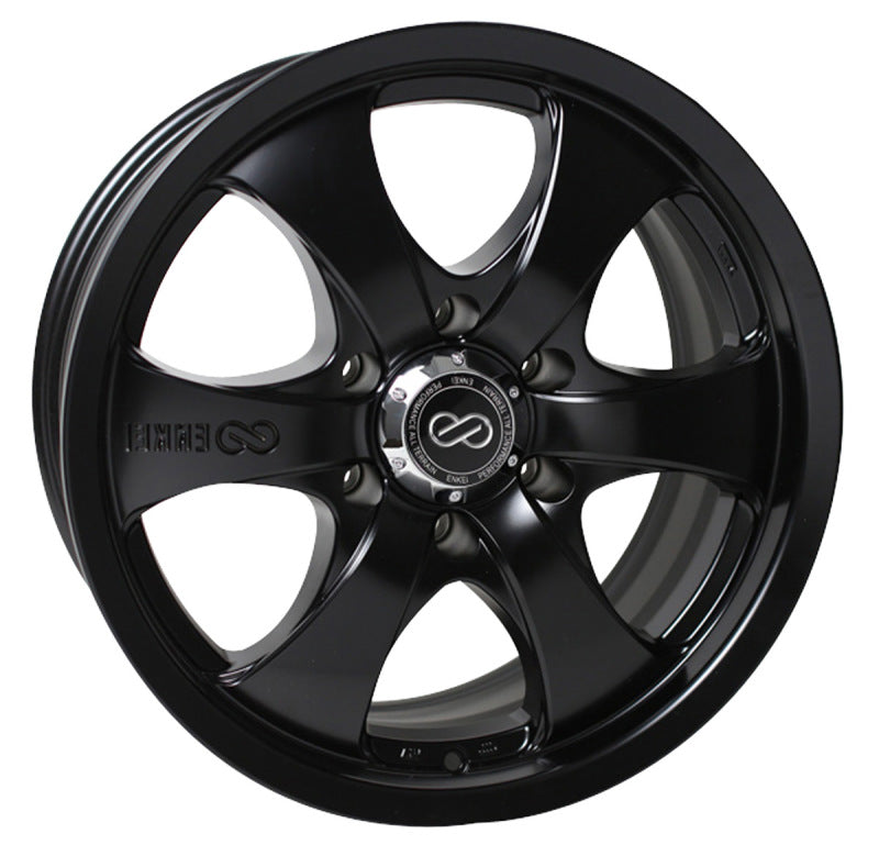 Enkei M6 Universal Truck & SUV 18x8.5 20mm Offset 6x139.7 Bolt Pattern 108.5mm Bore Black Wheel - 482-885-8420BK
