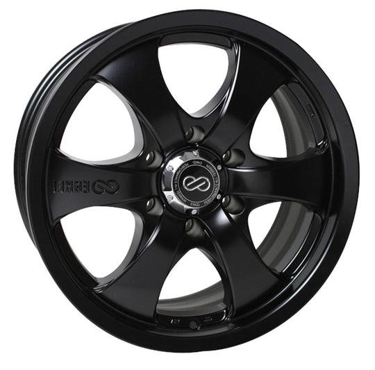 Enkei M6 Universal Truck & SUV 18x8.5 20mm Offset 6x139.7 Bolt Pattern 108.5mm Bore Black Wheel - 482-885-8420BK
