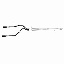Load image into Gallery viewer, MagnaFlow SYS Cat-Back 4in Black Dual Split Rear Tips 14-15 Chevy Silverado/GMC Sierra 4.3L-5.3L - 15361