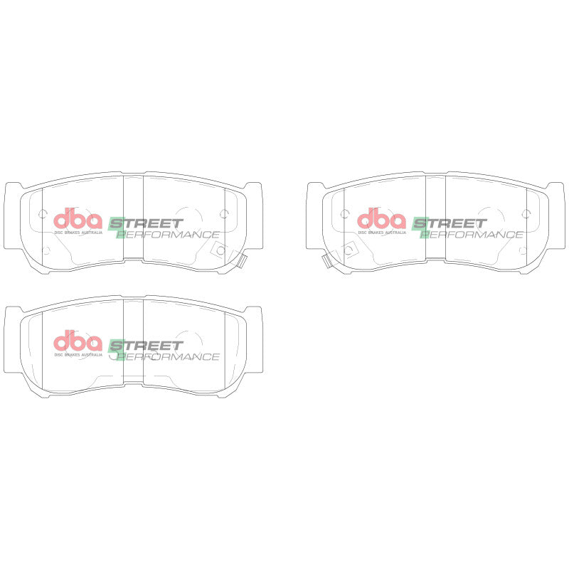 DBA 07-09 Hyundai Santa Fe Rear SP Performance Brake Pads - DB2035SP