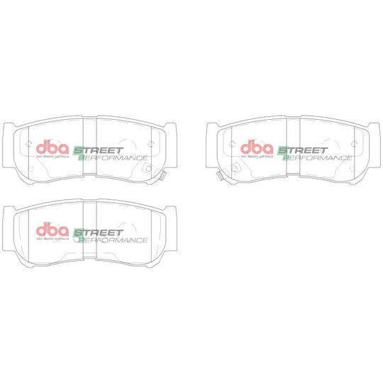 DBA 07-09 Hyundai Santa Fe Rear SP Performance Brake Pads - DB2035SP