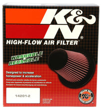 Load image into Gallery viewer, K&amp;N Filter Universal Air Filter Carbon Fiber Top With 6in Flange x 7.5in Base x 6in H - RP-5168