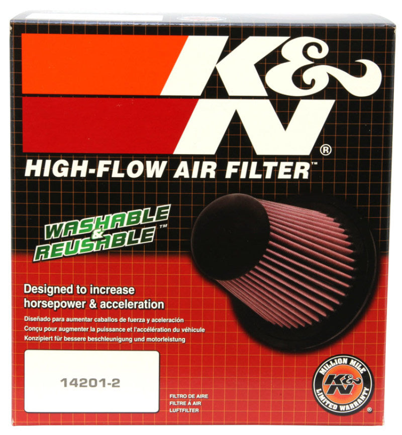 K&N Filter Universal Air Filter Carbon Fiber Top With 6in Flange x 7.5in Base x 6in H - RP-5168
