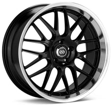 Load image into Gallery viewer, Enkei Lusso 18x9 40mm Offset 5x114.3 Bolt Pattern 72.6 Bore Black w/ Machined Lip Wheel - 469-890-6540BK