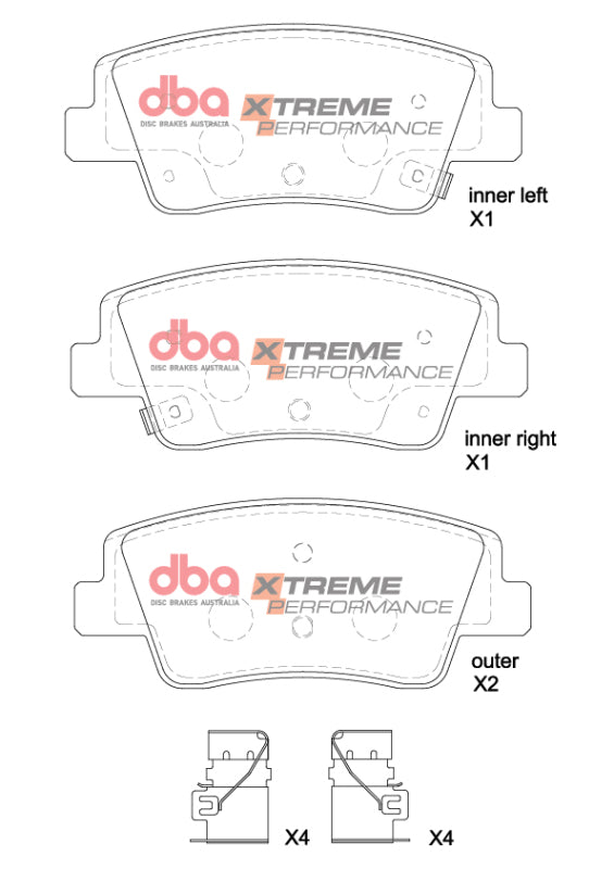 DBA 21-22 Genesis G80 XP Performance Rear Brake Pads - DB15206XP