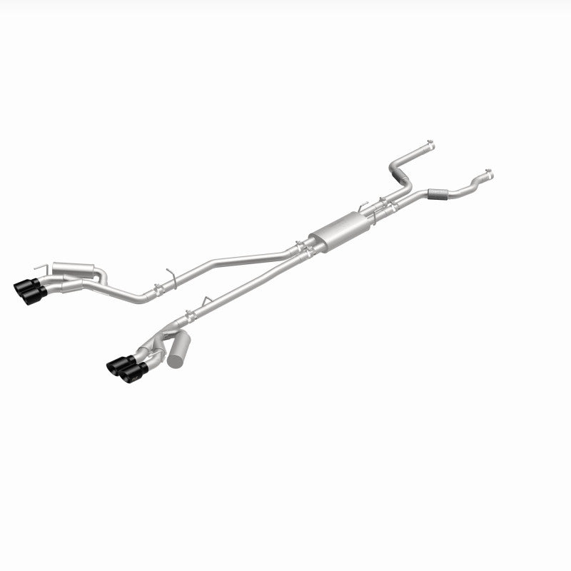 MagnaFlow 20-21 Ford Explorer 3.0L V6 Dual Exit Quad Black Chrome Tip Street Series Cat-Back Exhaust - 19515