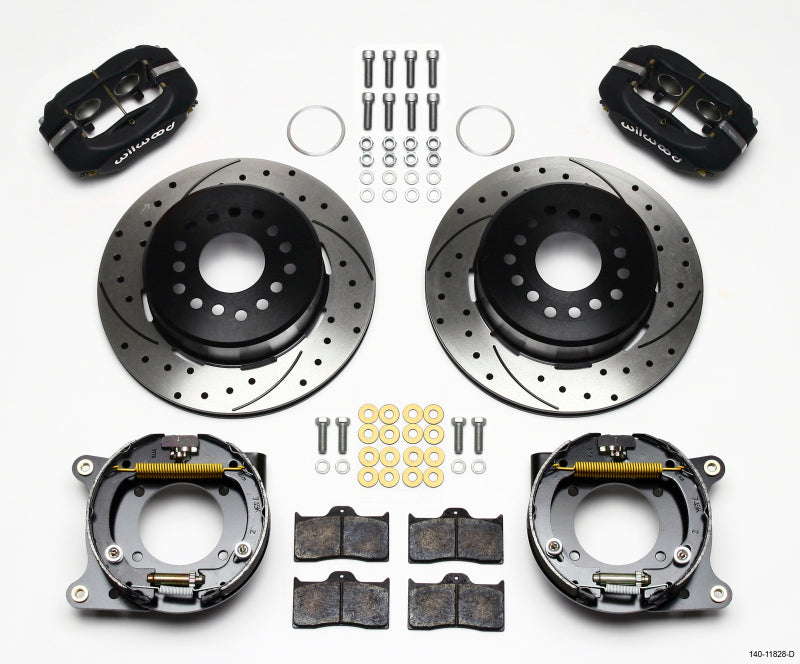 Wilwood Forged Dynalite P/S Park Brake Kit Drilled Impala 59-64 / Corvette 57-62 - 140-11828-D