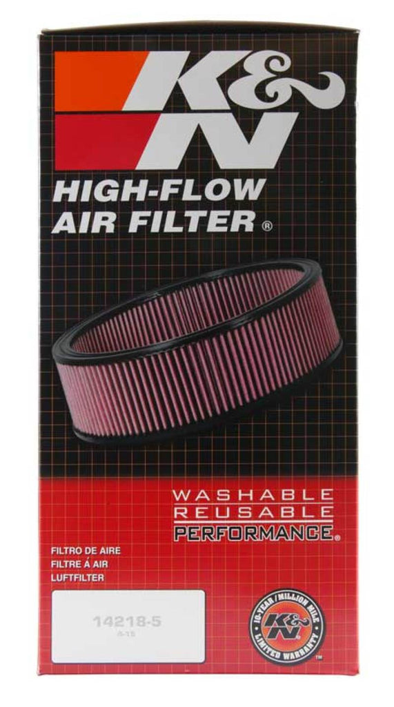 K&N Replacement Air Filter Round 9in OD 7-1/2in ID 5in H - E-3650
