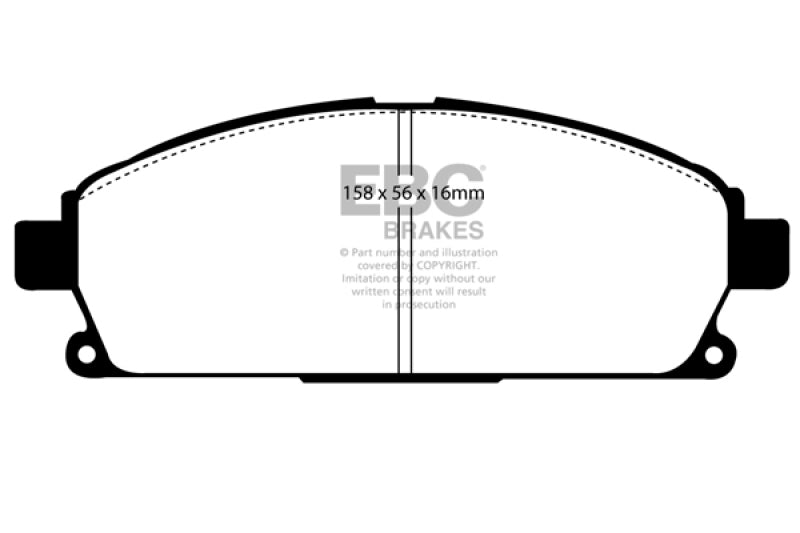EBC 97-00 Infiniti Q45 4.1 Redstuff Front Brake Pads - DP31247C