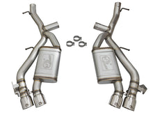 Load image into Gallery viewer, aFe MACHForce XP 3in 304 SS Axle-Back Dual Exhaust (NPP) w/ Polished Tips 16-17 Camaro SS V8-6.2L - 49-34068-P