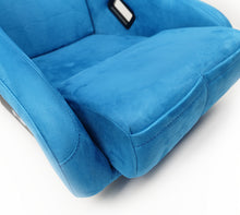 Load image into Gallery viewer, NRG FRP Bucket Seat ULTRA Edition - Medium (Blue Alcantara/Pearlized Back) - FRP-303BL-ULTRA