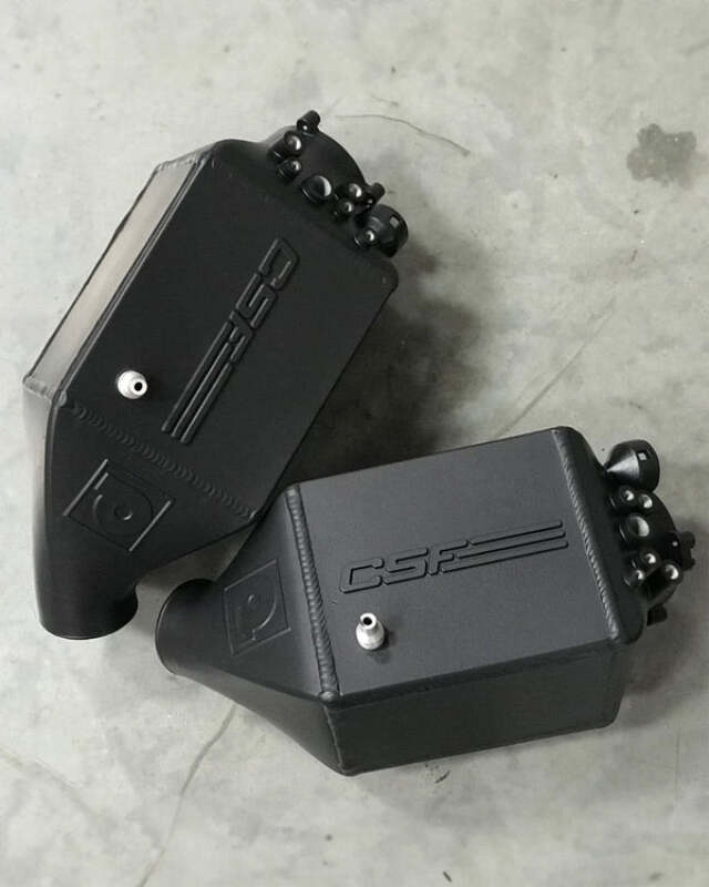 CSF 12-16 BMW M5 (F10) / 12-18 BMW M6 (F06/F12/F13) Twin Charge-Air-Cooler Set - Thermal Black - 8109TB