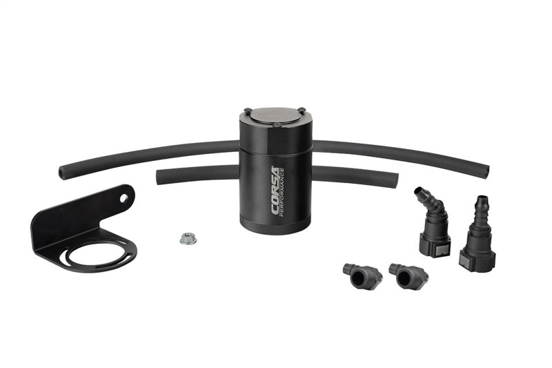 Corsa 2019-2025 Silverado/Sierra & 2021-2025 Tahoe/Suburban/Yukon/Denali Aluminum Oil Catch Can - CC0011