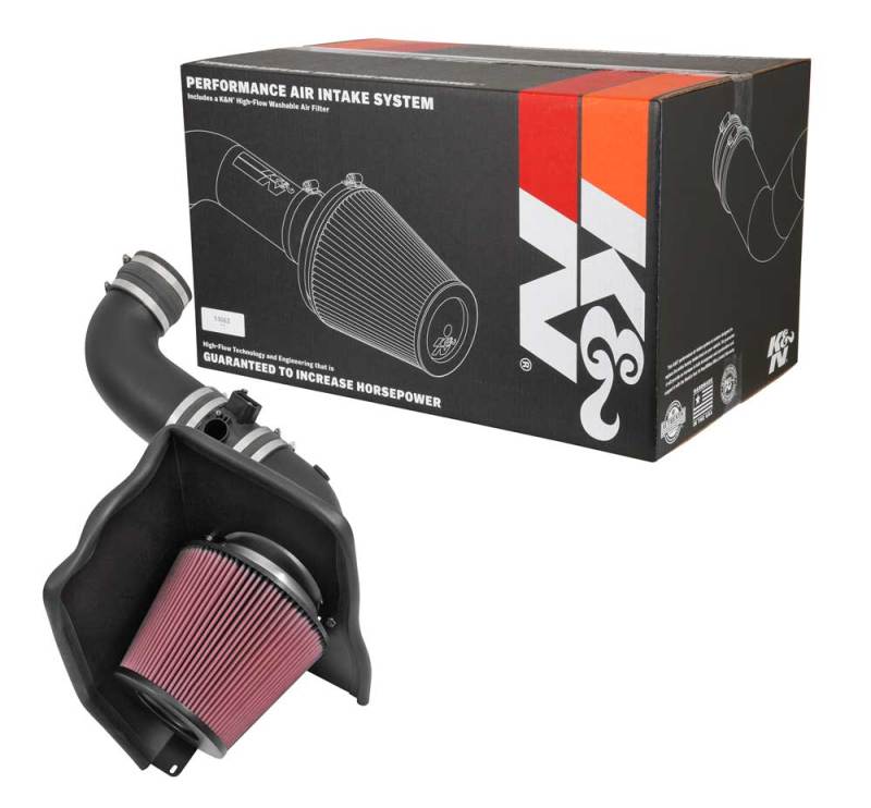 K&N 2015 Chevrolet Silverado  / GMC Sierra 2500/3500HD 6.6L V8 Performance Intake Kit - 57-3087