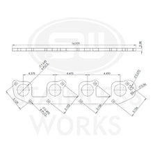 Load image into Gallery viewer, Stainless Works Hemi 5.7L Round Port Header 304SS Exhaust Flanges 1-5/8in Primaries - HF57H163