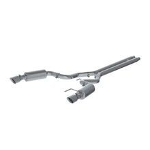 Load image into Gallery viewer, MBRP 15 Ford Mustang GT 5.0 Convertible T409 3in Cat Back Dual Split Rear Exit (Street Version) - S7239409