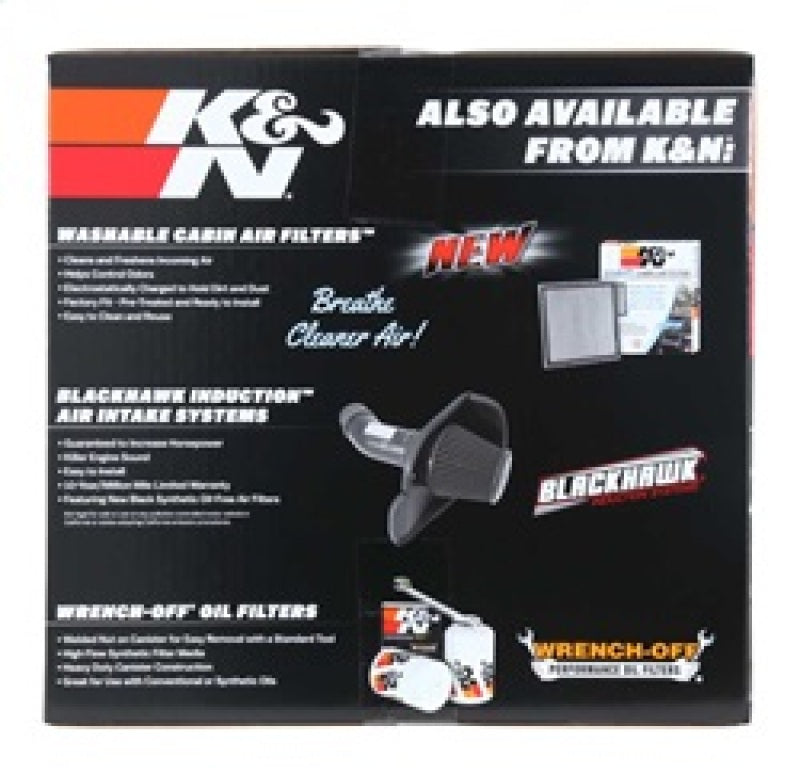 K&N 14-16 Kia Forte Coup L4-1.6L F/I Silver Typhoon Short Ram Intake - 69-5316TS