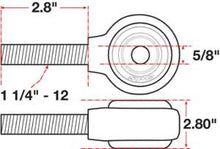 Load image into Gallery viewer, SPC Performance xAxis Rod End Ball Joint